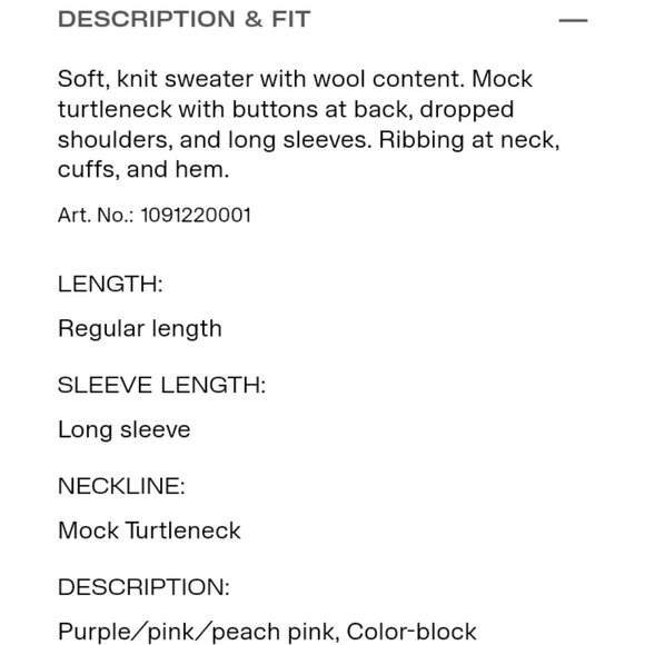 H&M Colorblock Sweater - Picture 3 of 3